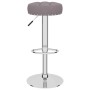 Taburetes de cocina 2 unidades tela gris taupé