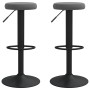 Taburetes de cocina 2 unidades terciopelo gris oscuro