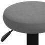 Taburetes de cocina 2 unidades terciopelo gris oscuro