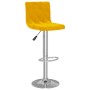 Taburetes de cocina 2 unidades terciopelo amarillo mostaza