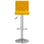 Taburetes de cocina 2 unidades terciopelo amarillo mostaza