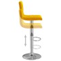 Taburetes de cocina 2 unidades terciopelo amarillo mostaza