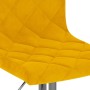 Taburetes de cocina 2 unidades terciopelo amarillo mostaza