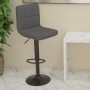 Taburete de cocina de tela gris oscuro