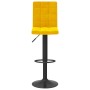 Taburetes de cocina 2 unidades terciopelo amarillo mostaza
