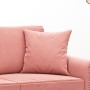 Cojines decorativos 2 uds terciopelo rosa 40x40 cm