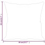 Cojines decorativos 2 uds terciopelo rosa 40x40 cm