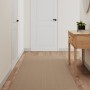 Alfombra de pasillo con aspecto de sisal color arena 80x250 cm