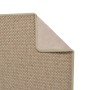 Alfombra de pasillo con aspecto de sisal color arena 80x250 cm