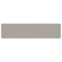 Alfombra de pasillo con aspecto de sisal gris taupe 50x200 cm