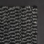 Alfombras de entrada rectangulares de nudo 2 uds gris 90x150 cm