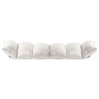 Tumbona de suelo plegable de tela crema