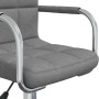Silla de oficina giratoria de tela gris claro