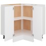 Armario inferior de esquina madera blanco 75,5x75,5x81,5 cm