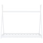Estructura de cama infantil madera maciza pino blanca 70x140 cm