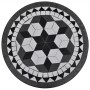 Mesa de bistro terraza mosaico negro y blanco 60 cm
