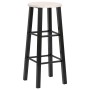 Taburetes de cocina 2 unidades MDF negros