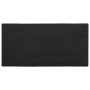 Mesa bar estante almacenaje 120x60x110cm ratán sintético negro