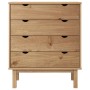 Cajonera OTTA madera maciza de pino 76,5x39,5x90 cm