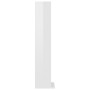 Estantería de CDs madera contrachapada blanco brillo 21x20x88cm