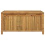 Caja de almacenaje de jardín bambú 110x52x55 cm
