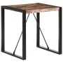 Mesa de comedor de madera maciza reciclada 70x70x75 cm