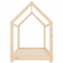 Estructura de cama infantil de madera maciza de pino 80x160 cm