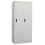 Armario de acero gris claro 80x50x180 cm