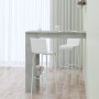 Mesa de bar de pared madera contrachapada gris 102x45x103,5cm