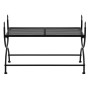 Banco de estilo vintage metal  83x42x55 cm negro