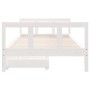 Estructura cama niños con cajones madera pino blanco 90x200 cm
