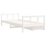 Estructura cama niños con cajones madera pino blanco 90x200 cm