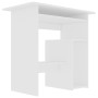 Escritorio de madera contrachapada blanco 80x45x74 cm