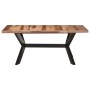 Mesa de comedor de madera acacia acabado miel 180x90x75 cm
