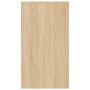 Escritorio de madera contrachapada color roble 90x40x72 cm