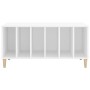 Mueble para discos madera contrachapada blanco 100x38x48 cm