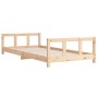 Estructura de cama para niños madera maciza de pino 90x200 cm