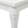 Mesa de comedor blanco brillante 116x66x76 cm