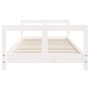 Estructura de cama para niños madera de pino blanco 80x200 cm