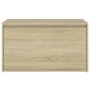 Banco pasillo madera de ingeniería roble Sonoma 80x40x45 cm