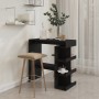 Mesa bar estante almacenaje contrachapada negro 100x50x101,5 cm