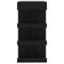 Mesa bar estante almacenaje contrachapada negro 100x50x101,5 cm