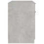 Escritorio de madera contrachapada gris hormigón 100x50x75 cm
