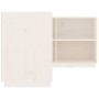 Escritorio de madera maciza de pino blanco 110x50x75 cm
