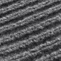 Alfombra de entrada de PVC gris, 90 x 150 cm