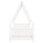 Estructura de cama para niños madera de pino blanco 80x200 cm