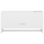 Armario de madera contrachapada blanco brillante 70x32,5x35 cm