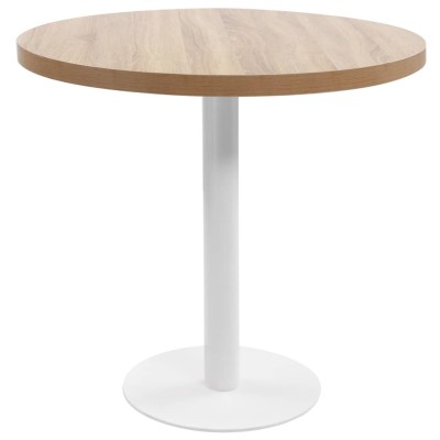 Mesa de bistró MDF marrón claro 80 cm