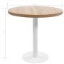 Mesa de bistró MDF marrón claro 80 cm