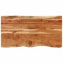 Mesa de comedor de madera maciza de acacia 154x80x76 cm
